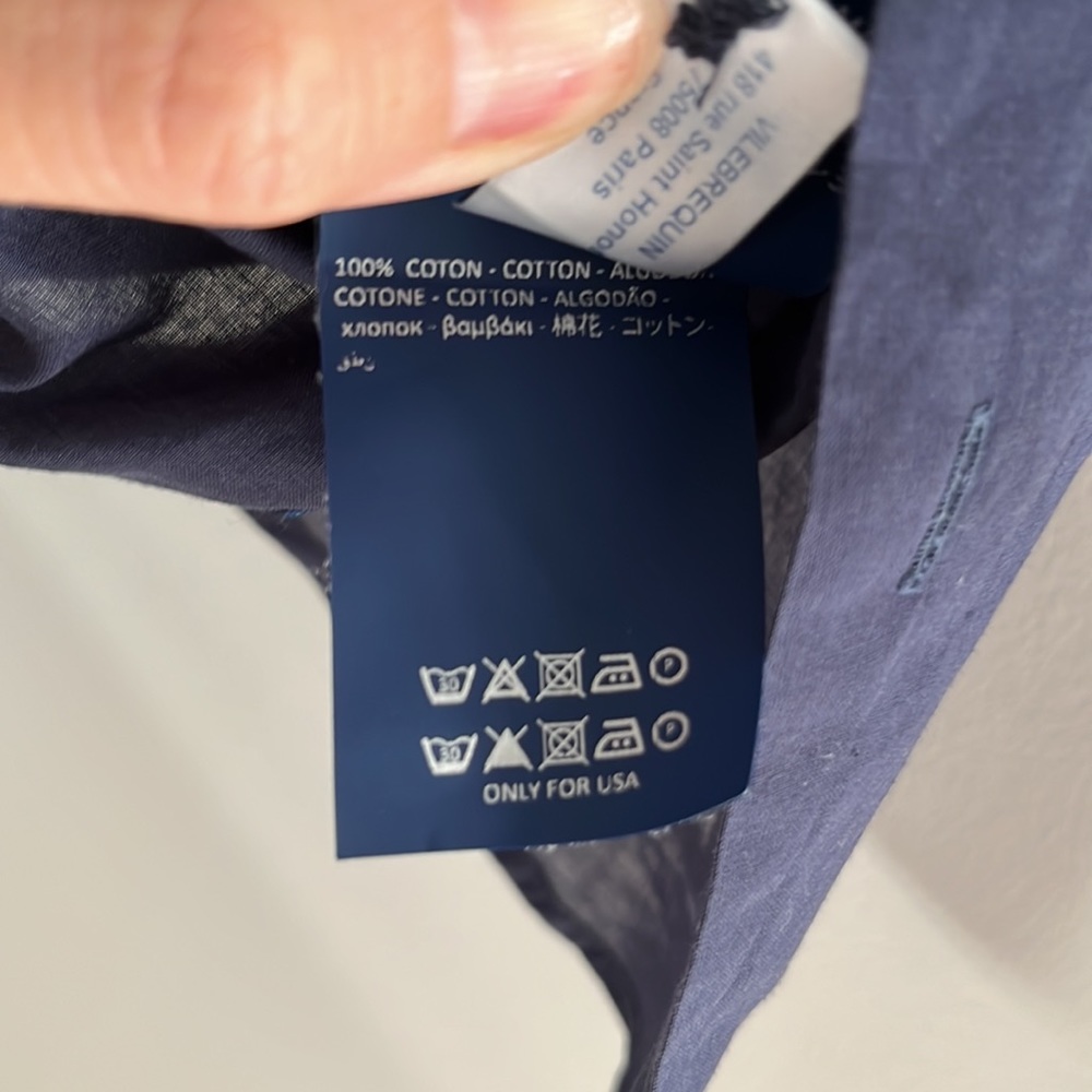 Vilebrequin men’s shirt XS NAVY - Picture 5 of 5